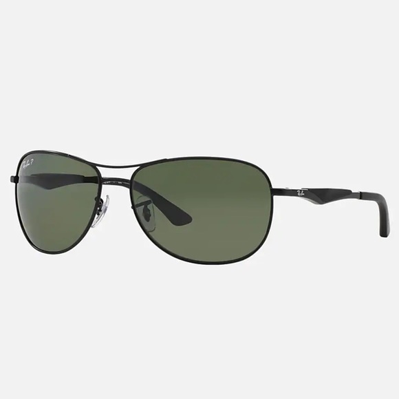 Ray-Ban Black Green Polarized Unisex Sunglasses RB3519 - Picture 3 of 5